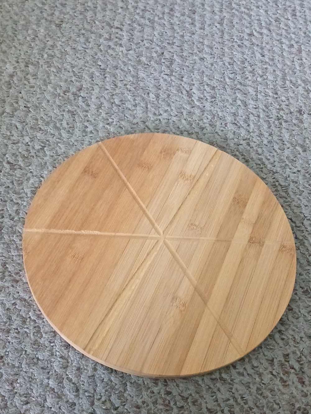 Round Bamboo Pizza Cutting Board